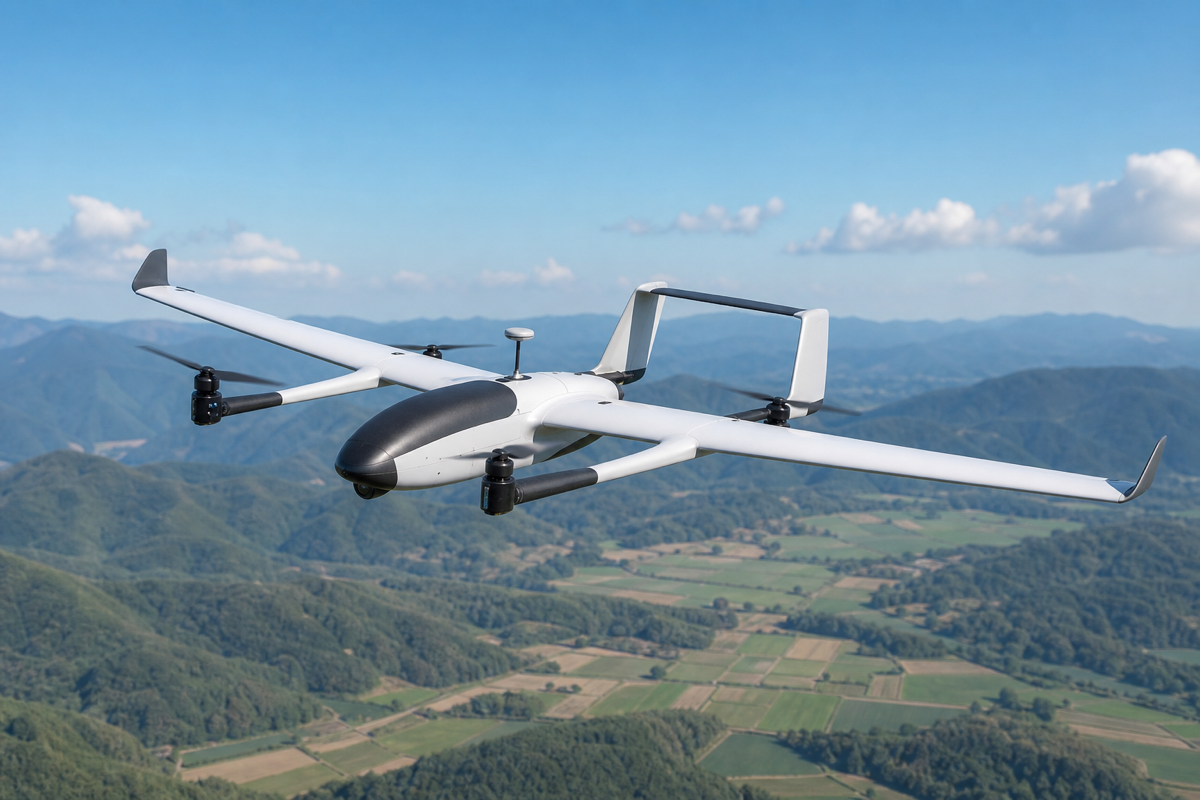 VTOL and fixed-wing UAV